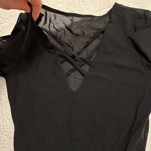 Mesh Long-sleeve Bodysuit